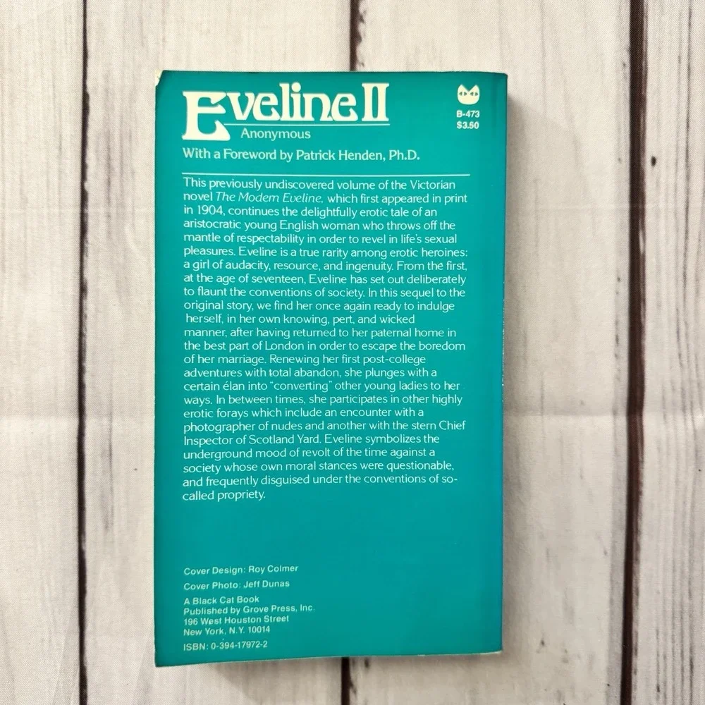 Eveline II (Books Three and Four in One Volume) Vintage Sleaze Erotica Anonymous